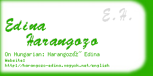 edina harangozo business card
